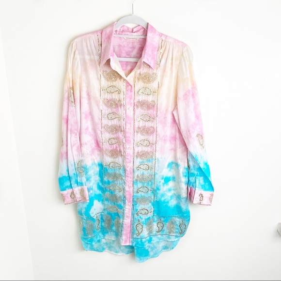 Soft Surroundings Tops - Soft Surroundings Multicolor Embroidered Tunic